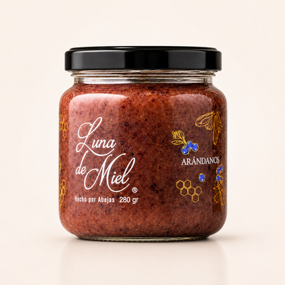 Miel Cremada con arándanos