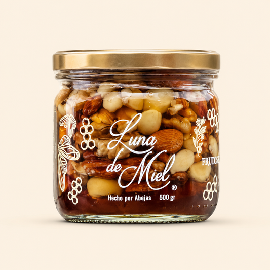 Miel con frutos secos