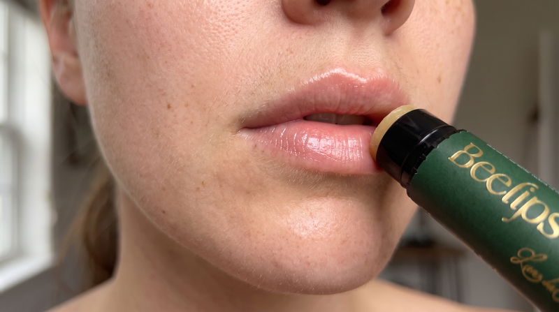 Labios hidratados, primer plano