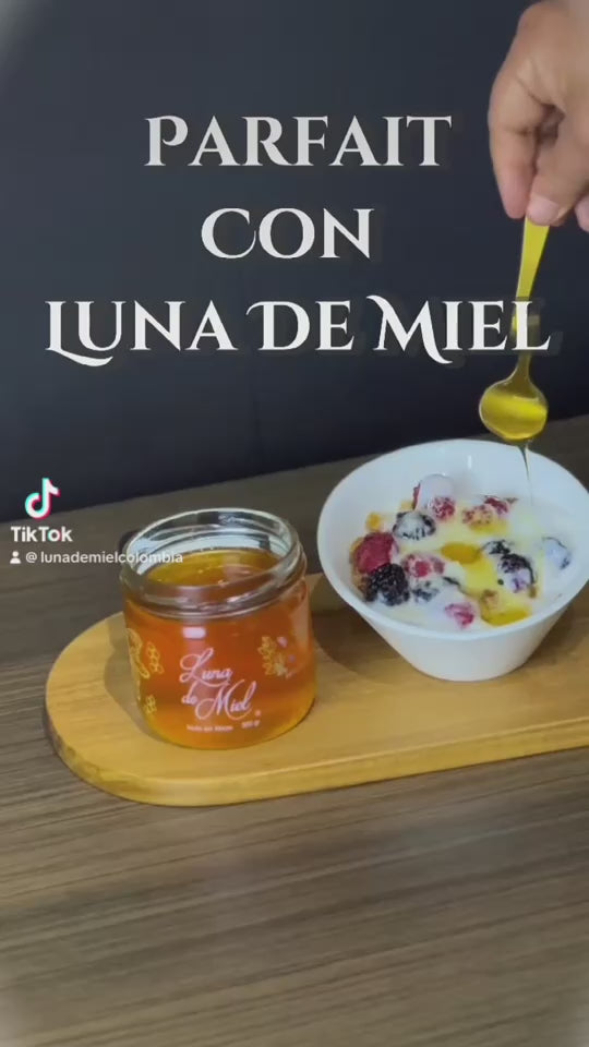 parfait con miel