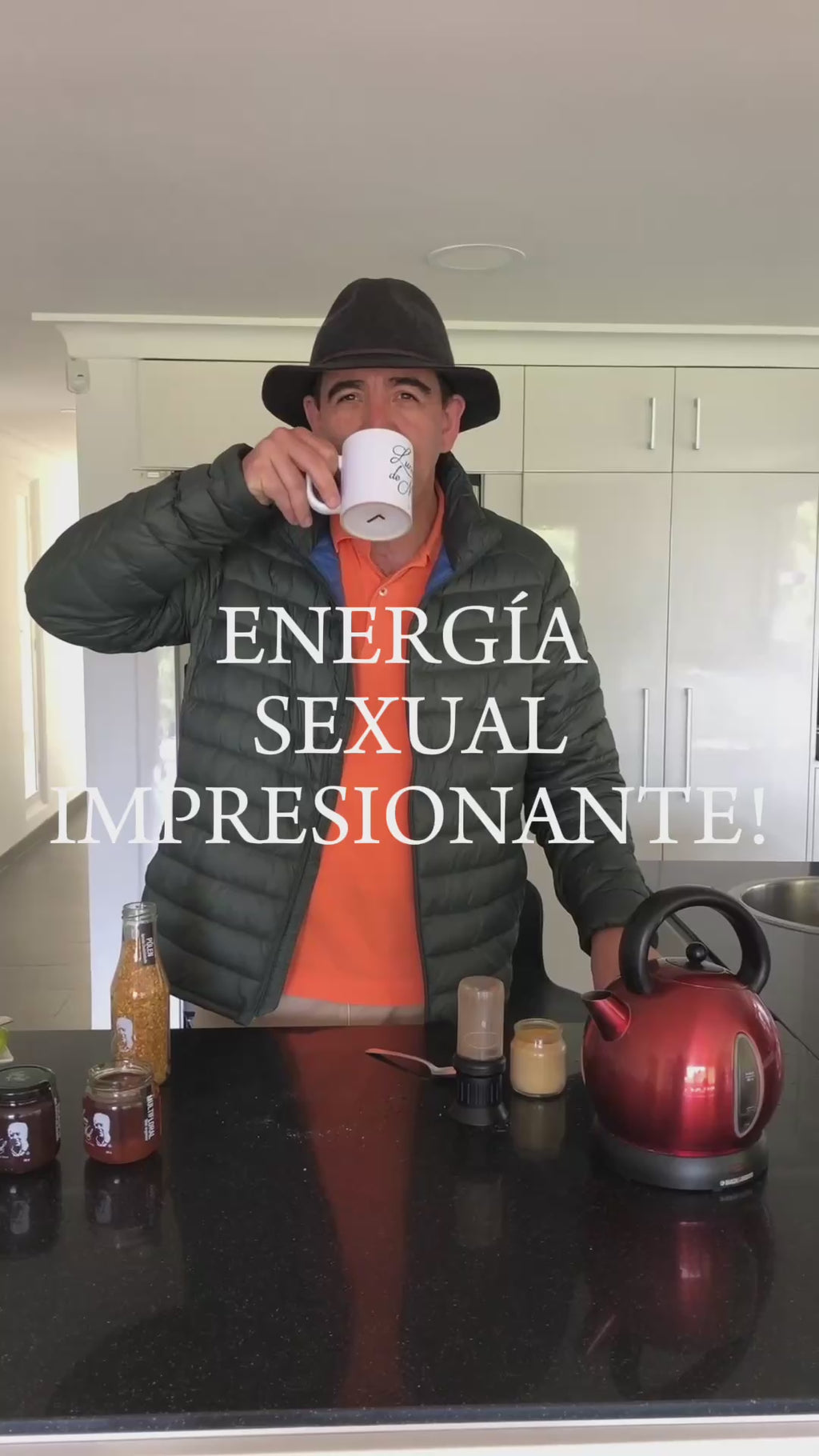 Receta con polen organico, energia sexual